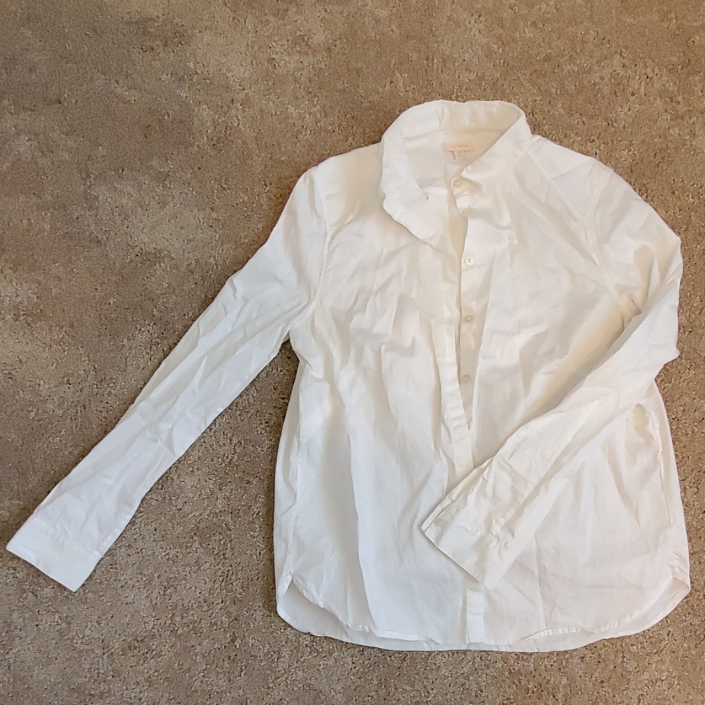Cuyana Poplin Pleat-back Shirt